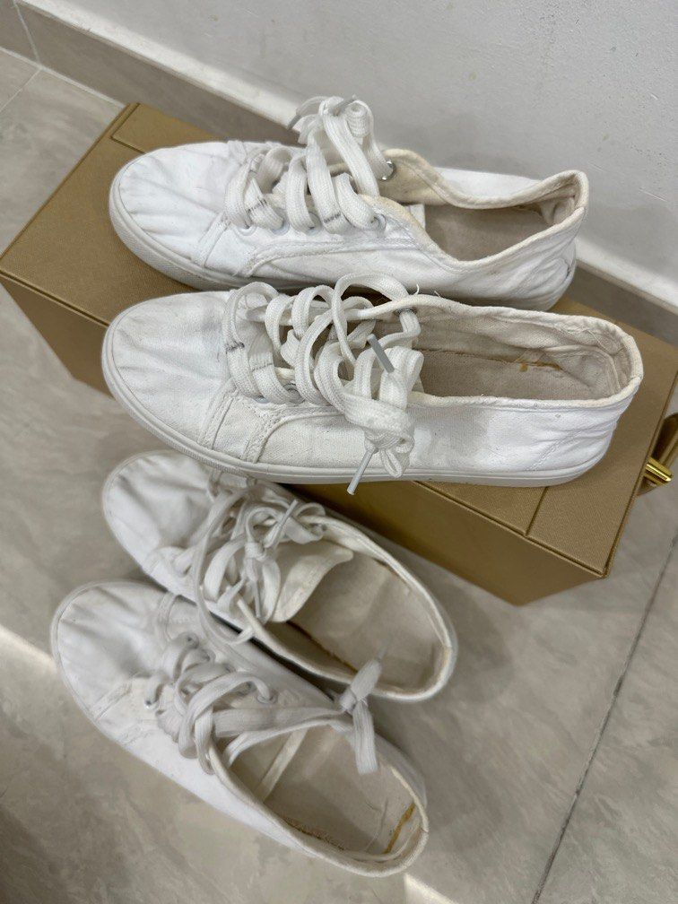 School Shoes White Canvas Shoes Without Laces Children's