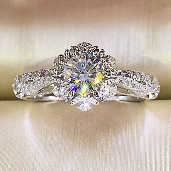 White sapphire anniversary band outlet