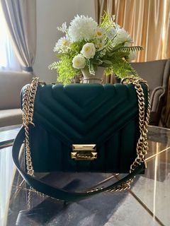 Michael michael kors whitney quilted leather 2025 tricolor top handle satchel