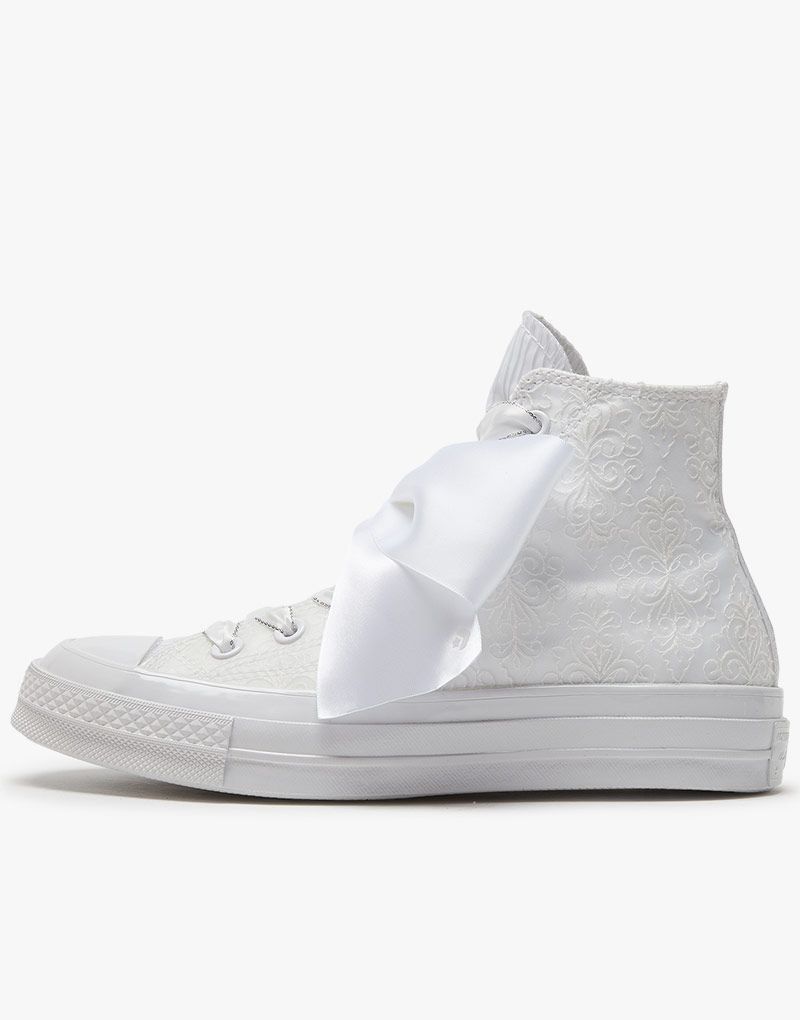 Womens Converse Floral Embroidered White High Tops Women s