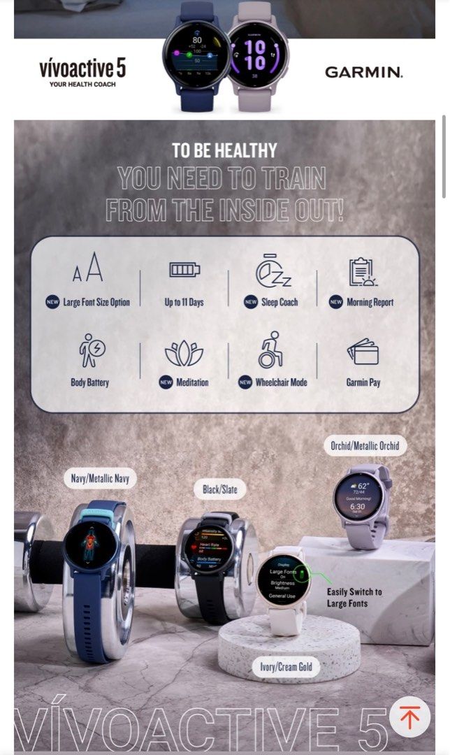 Garmin clearance vivoactive 43