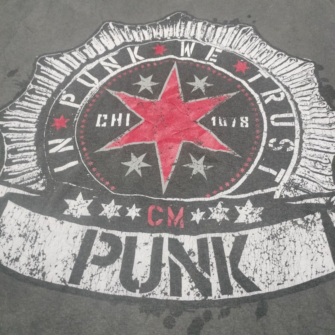 WWE CM PUNK shirt, Men's Fashion, Tops & Sets, Tshirts & Polo Shirts on ...