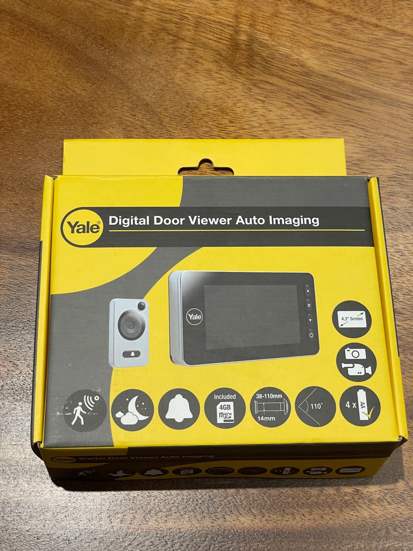 Yale Digital Door Viewer Auto Imaging, Furniture & Home Living