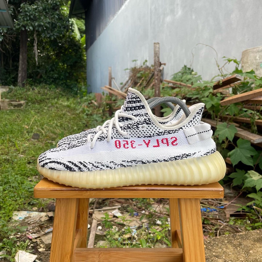 Yeezy 35 zebra best sale on feet