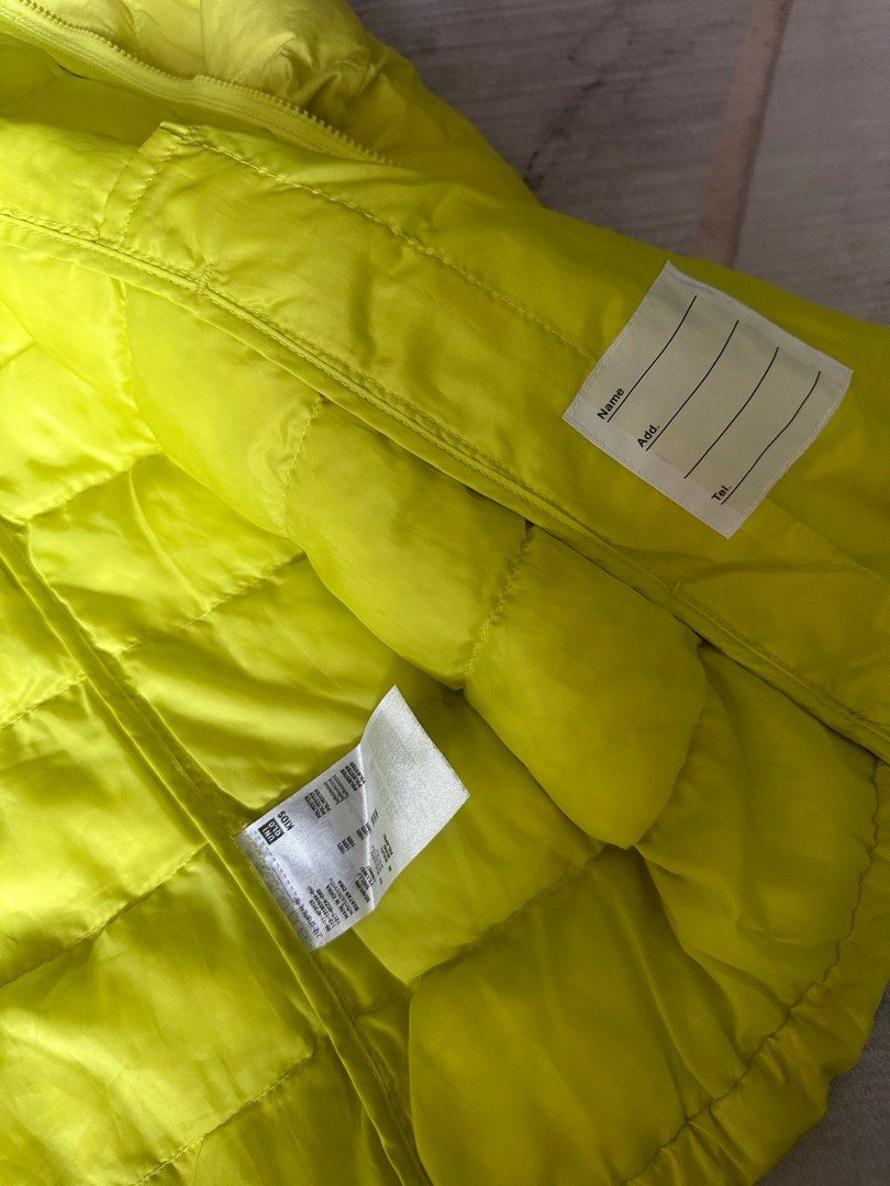 Yellow Green Winter Jacket Uniqlo 150 Babies Kids Babies Kids