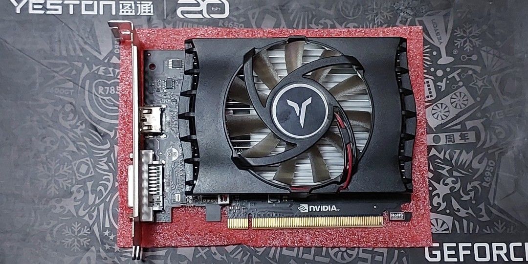 Yeston 20th GT1030 4GB DDR4 128Bit GPU (Category: Computer Parts) located in Quezon City. Submitted by gabs_a (Listing ID 1267558222, Image 1). Description: Graphics Card Brand: Yeston Model: GT1030 Memory: 4GB DDR4 128Gb No issues, Plug and Play, No 4pins PSU Needed Comes with: Box Plastic PE Foam Warranty Card RFS: Funds for GPU 3070/4070 Note: - As the difference between camera and computer display, there is a discrepancy on the color. - Kindl
