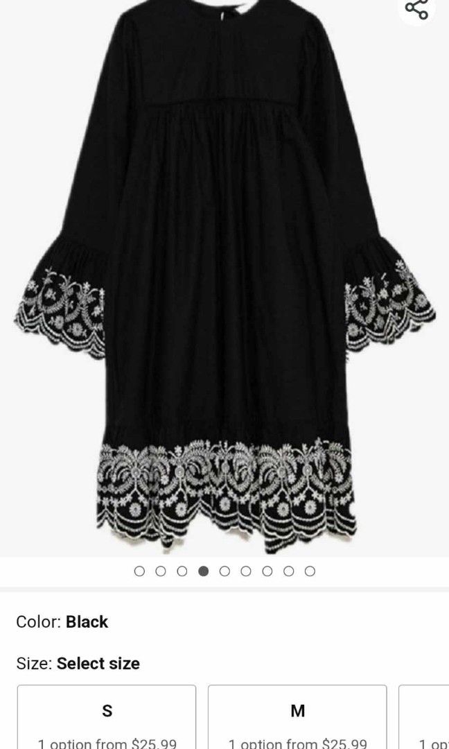 Zara Embroidered Smock Dress (Category: Evening dresses & gowns) located in Malilipot. Submitted by engr._prans (Listing ID 1267675032, Image 1). Description: Best fit to Small Never been used. Price is negotiable. No issues💓 Pm me for ww..
