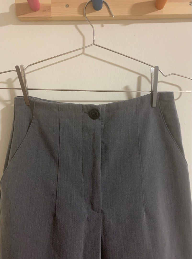Zara Grey Pants, Women's Fashion, Bottoms, Other Bottoms on Carousell