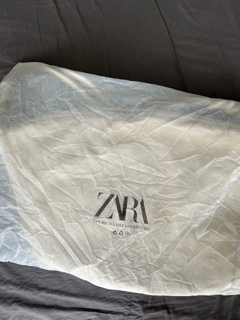 Zara tote bag best sale with gathered side detail