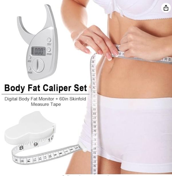Digital Body Fat Caliper Skinfold Caliper LCD Display Skin Muscle
