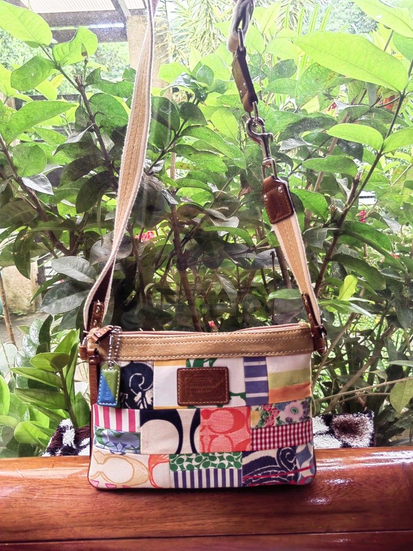 Coach hampton patchwork purse shop