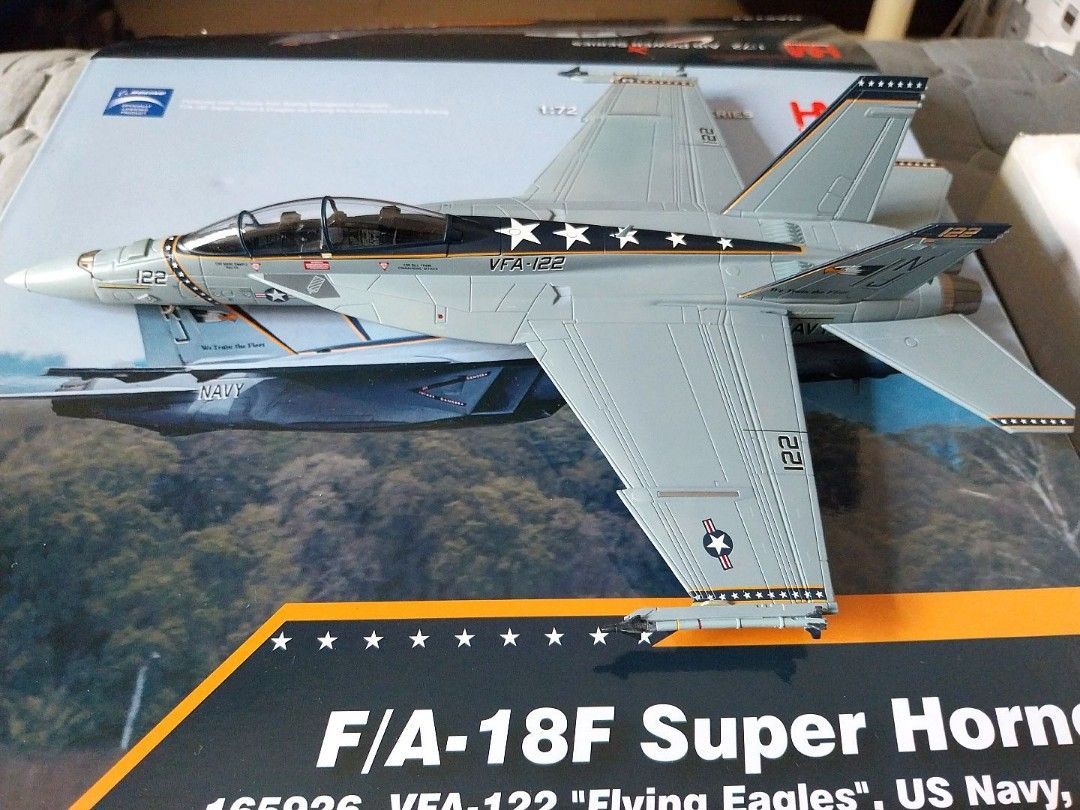 1/72 Hobbymaster F-18F VFA-122 HA5134 Super Hornet 超級大黃蜂中 