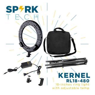18-inch Ringlight with Mirror and Extra Rechargable Batteries
