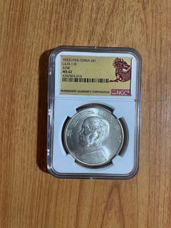 1934 China $1 .JUNK. MS 62