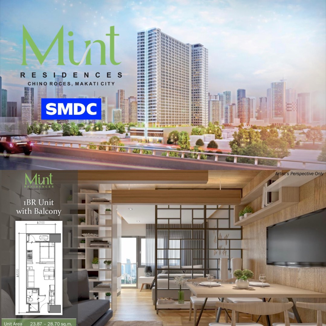 1 Bedroom Unit at Mint Residences Preselling by SMDC Condo Chino Roces