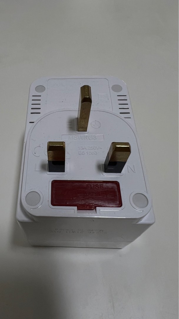 3way Fused Socket Plug With Switch, TV & Home Appliances, Electrical, Adaptors & Sockets on