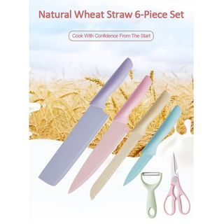 6 in 1 Knive Set Kitchen Knife Pisau Dapur Knives Gift Set dapur