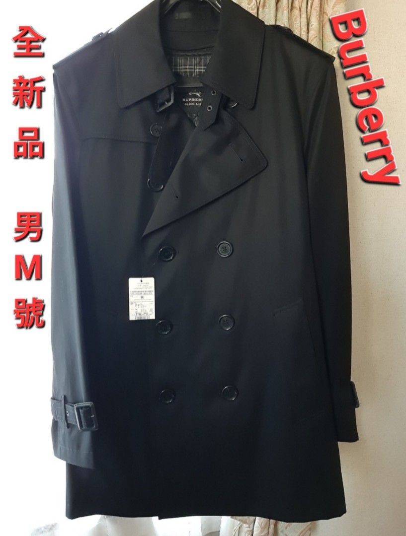 原價約8萬元／全新品／Burberry 男神酷帥風衣