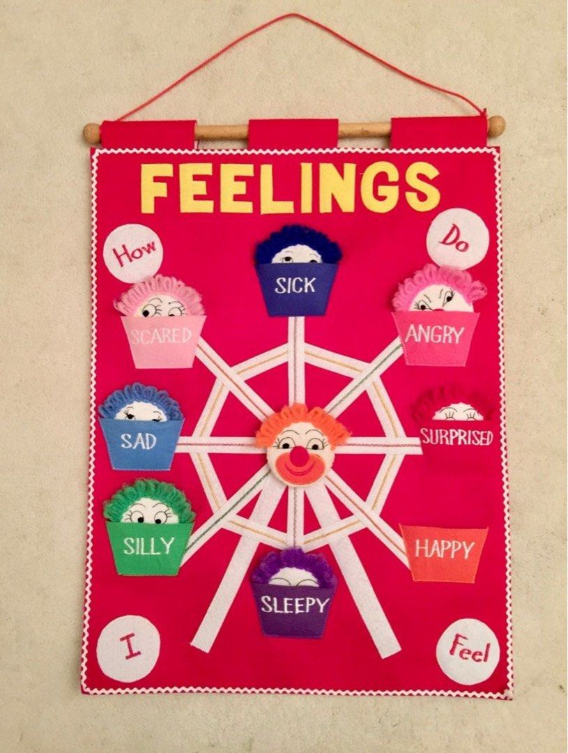 90NEW‼️ “Feeling Chart” for young kids and toddlers to express their