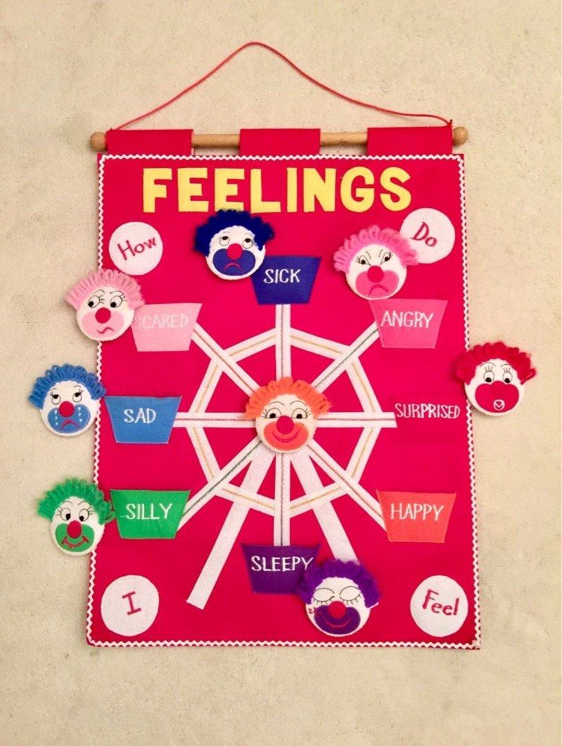 90NEW‼️ “Feeling Chart” for young kids and toddlers to express their