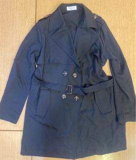 韓國黑色長身薄外套64227740189569110