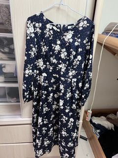 日牌氣質花卉洋裝