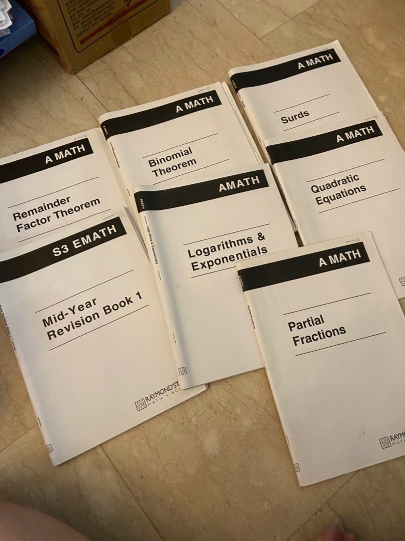 A Maths O level notes tuition assessment, Hobbies & Toys, Books ...
