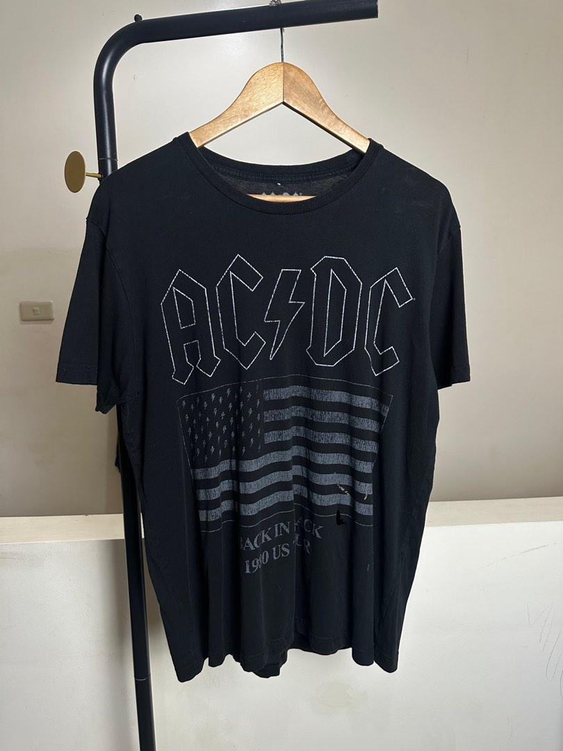 AC/DC tee black, Men's Fashion, Tops & Sets, Tshirts & Polo Shirts on ...