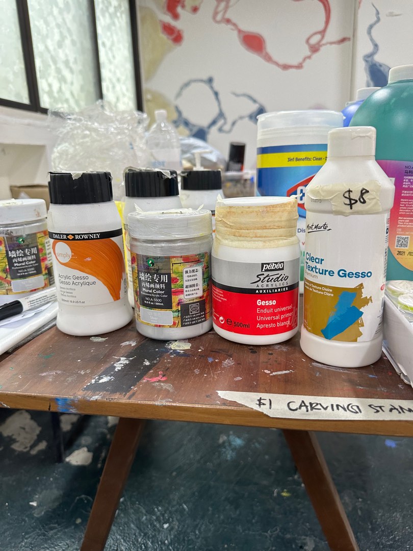 DALER ROWNEY ACRYLIC GESSO TEXTURE PASTE, Hobbies & Toys, Stationery