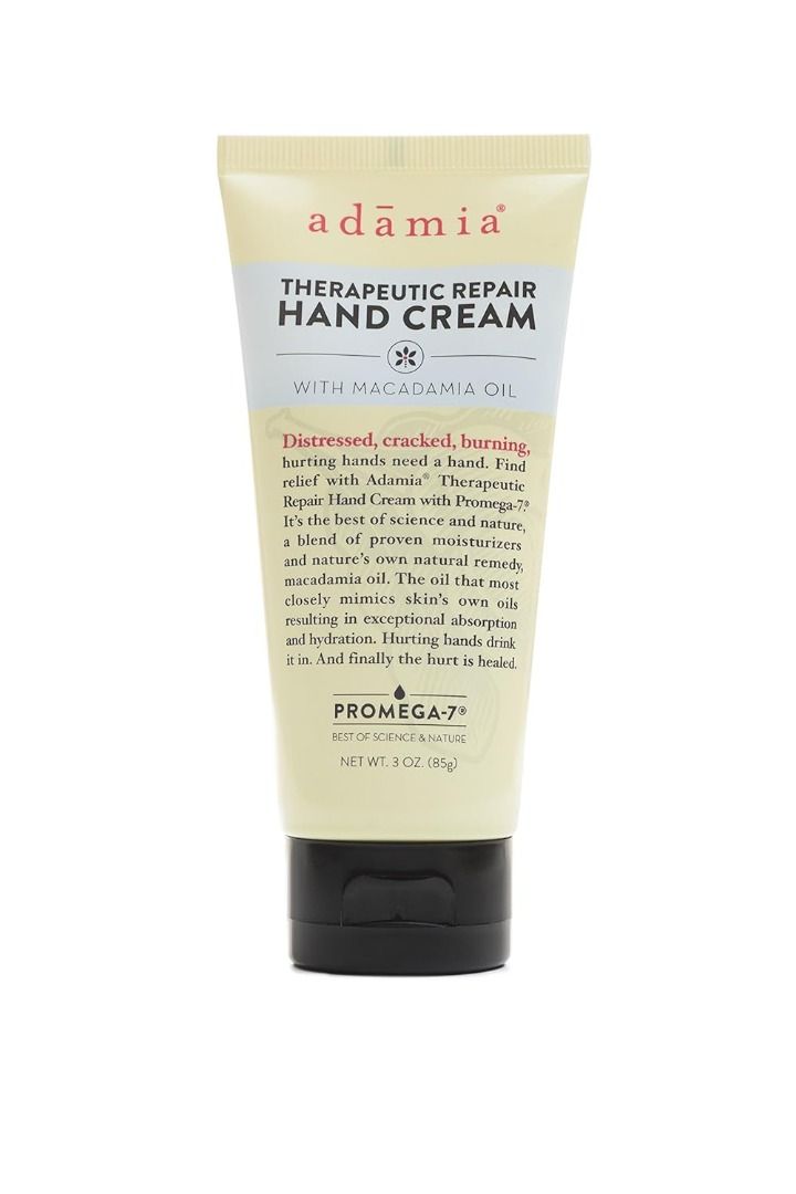 Adamia Therapeutic Repair Hand Cream with Macadamia Nut Oil and Promega ...