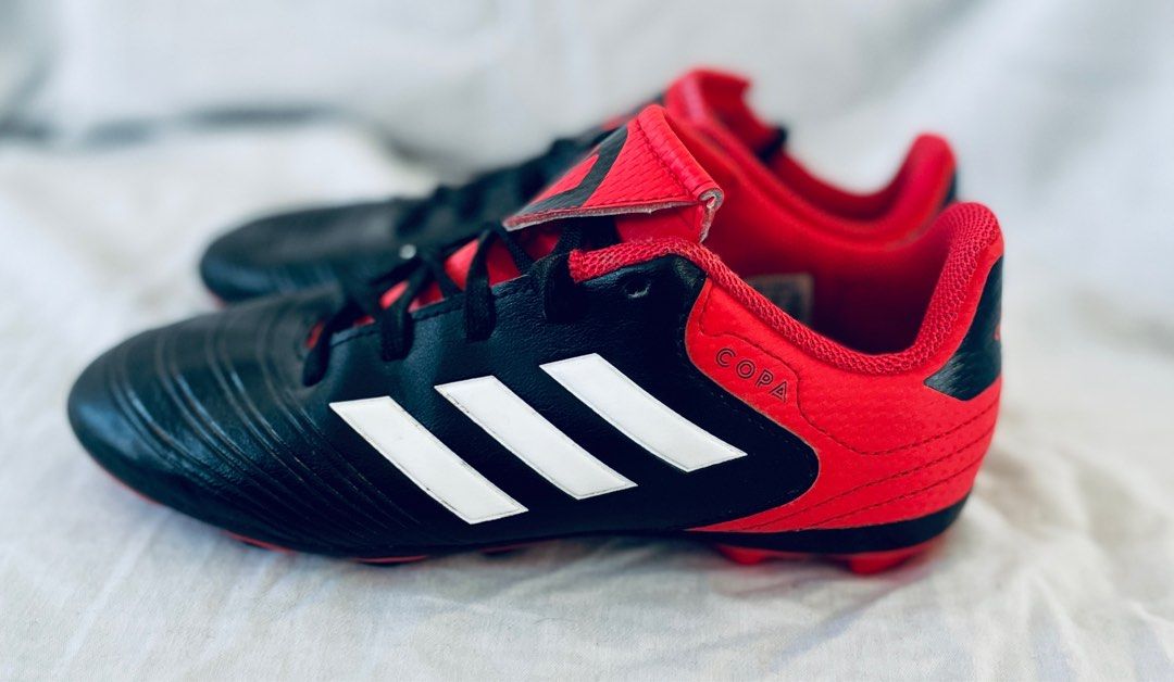 Adidas Copa 18.4 Fg Kids Core Black White Sports Athletic