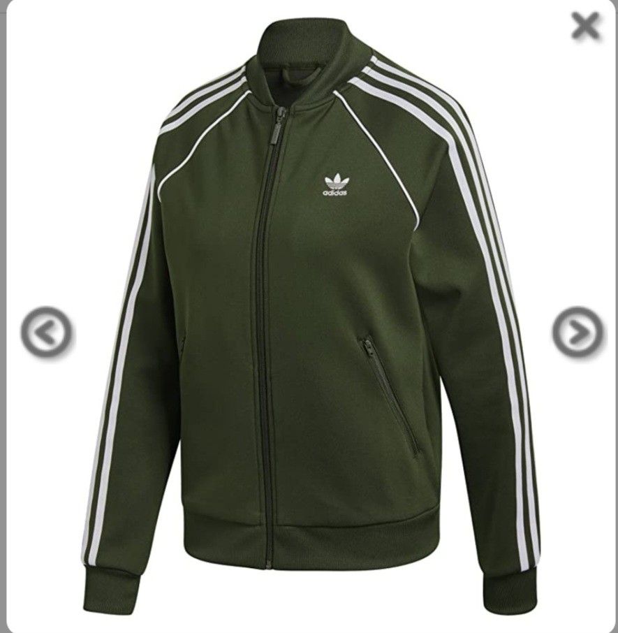 Adidas sst track deals jacket women's green