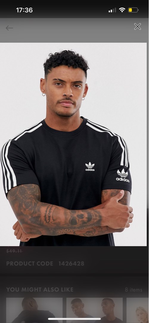Adidas stripes cheap tattoo