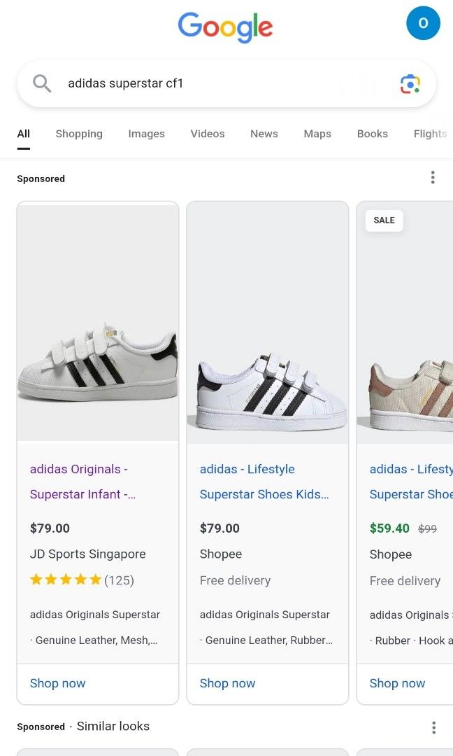 Adidas Superstar CF 1 Kids Infant Velcro strap shoes Babies
