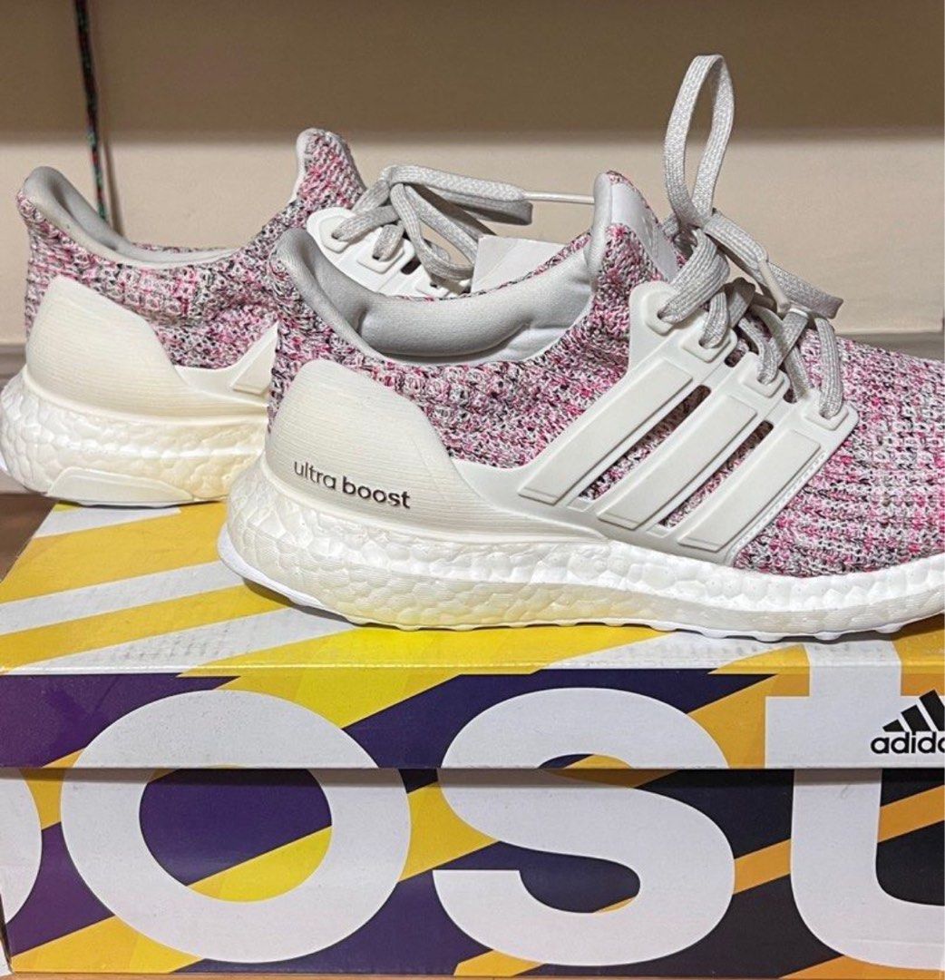 Adidas ultra boost chalk pearl/cloud white/shock pink cheap