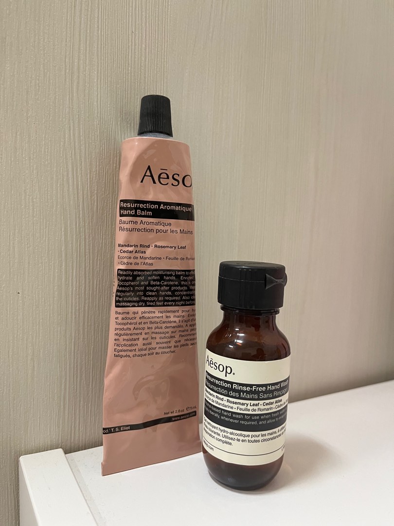 Aesop Hand cream and sanitizer set, Beauty & Personal Care, Hands
