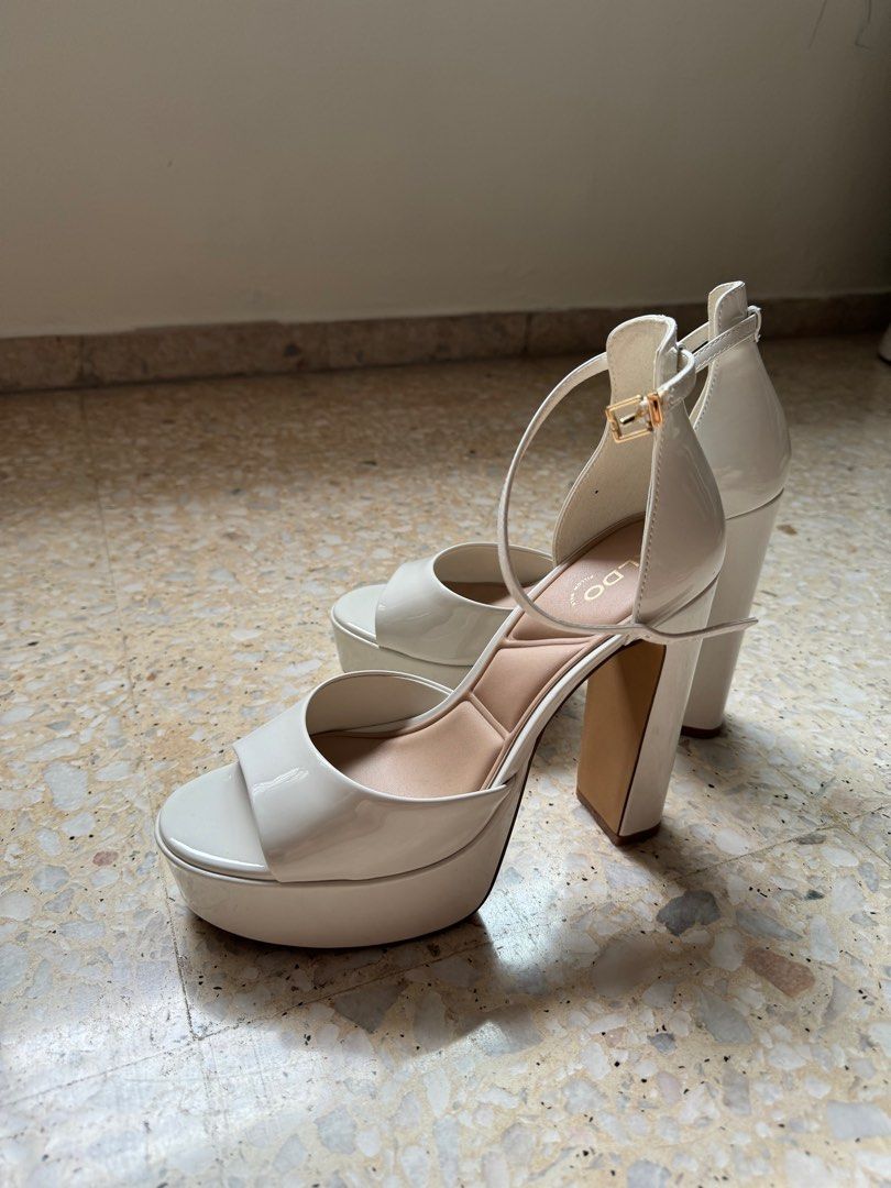 ALDO Nissa White Women s Platform Sandals