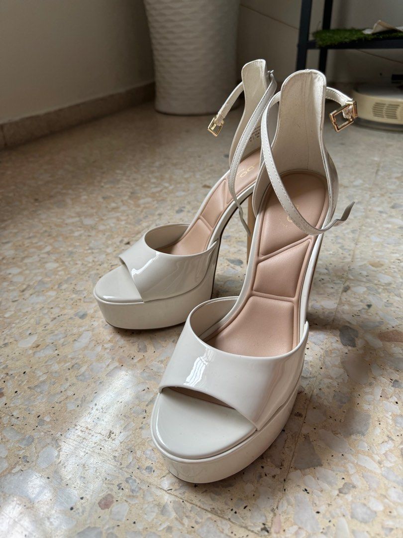 Aldo white platform sales sandals