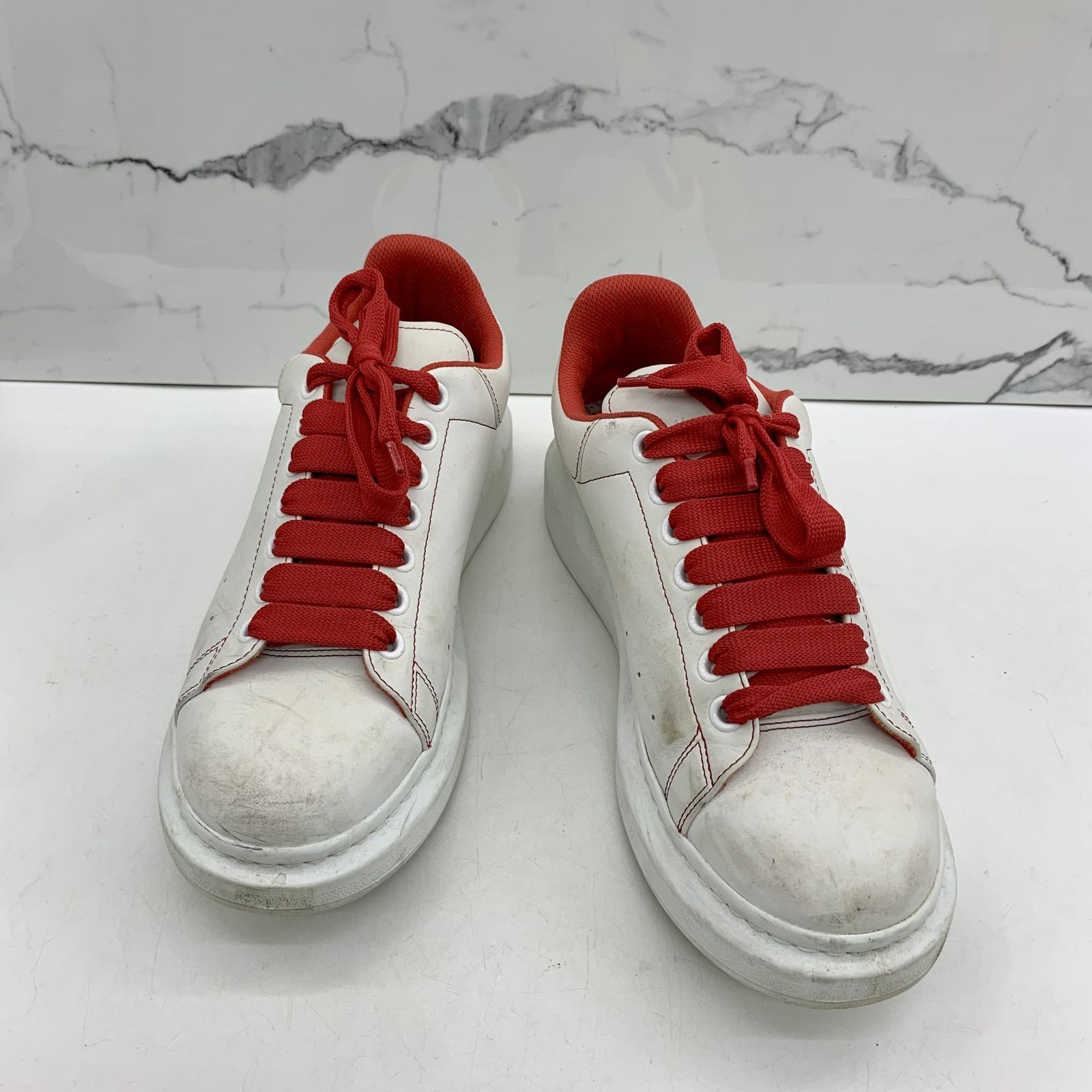 Alexander mcqueen clearance red sneakers