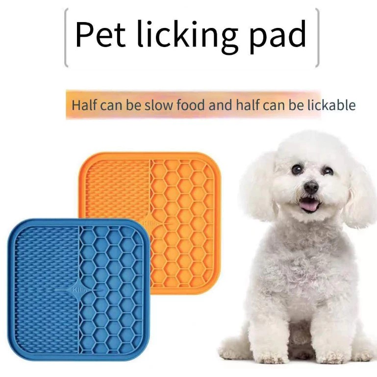 2 Pcs Big Pet Licking Mat for Dogs and Cats - Dog Lick Mat with Suction  Cups - Cat & Dog Slow Feeder Mat for Healthy Digestion, Anxiety and Stress  Relief 