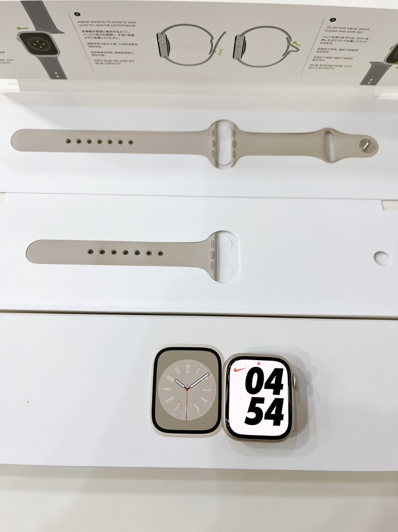 艾爾巴二手】Apple watch S8 41mm GPS A2770 星光色鋁金屬#二手手錶