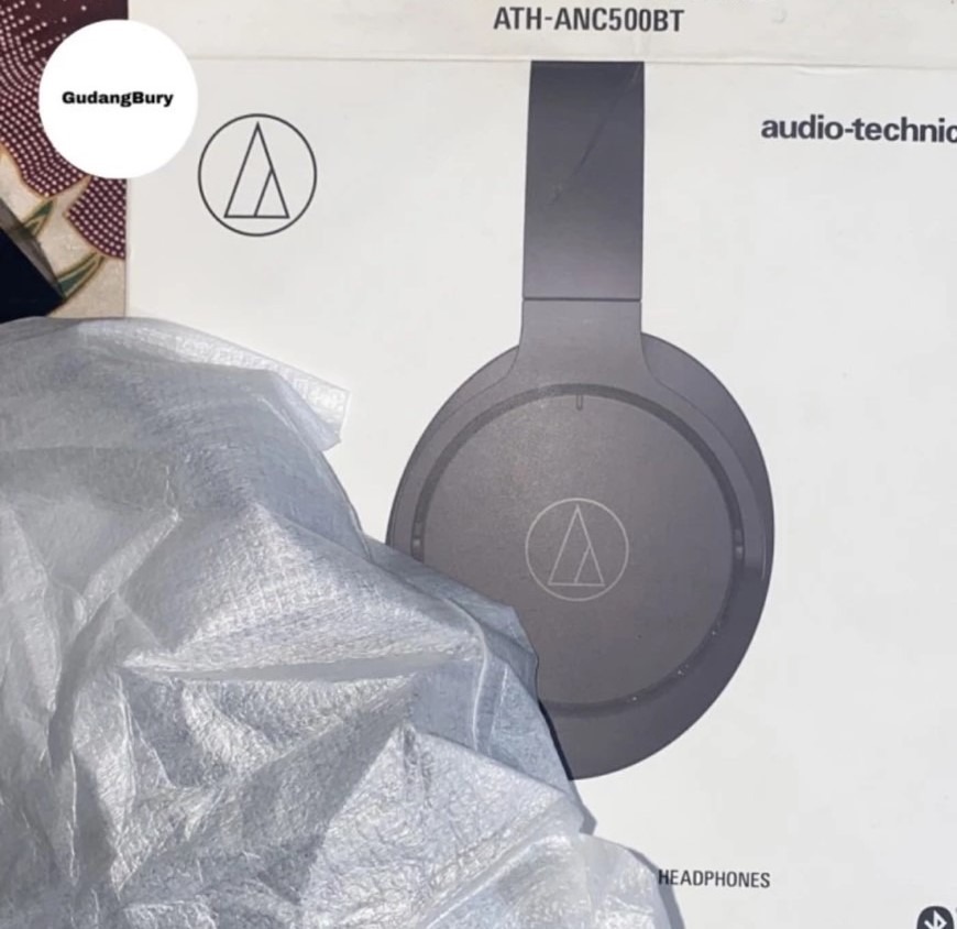 Audio Technica ATH ANC500BT / ANC 500 / ANC500 BT ANC Headphone Black