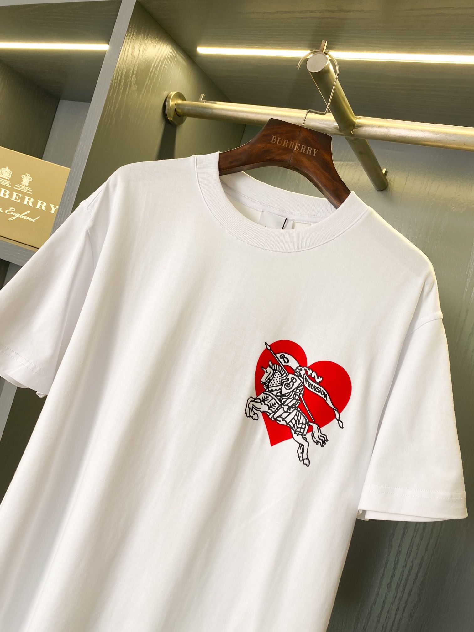 Burberry heart shirt mens top