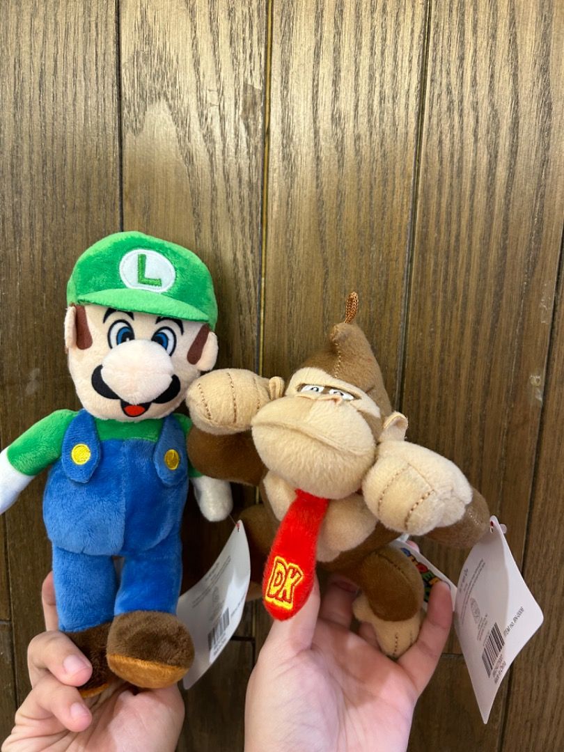 Authentic Nintendo Mario Luigi donkey key soft toy plush plushie Babies Kids Infant Playtime on Carousell