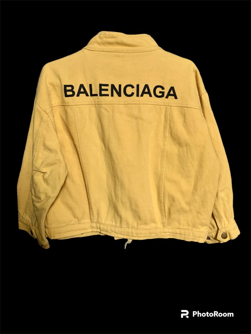 Balenciaga denim discount jacket yellow