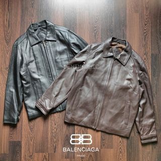 BALENCIAGA PARIS | Vintage Classic Zip Leather Jacket Collection - Nicolas Ghesquière