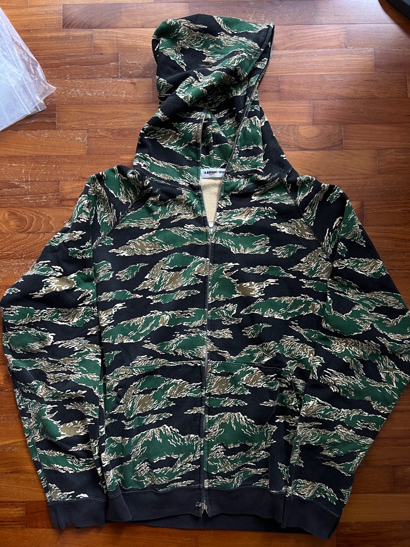 Bape tiger camo shop hoodie