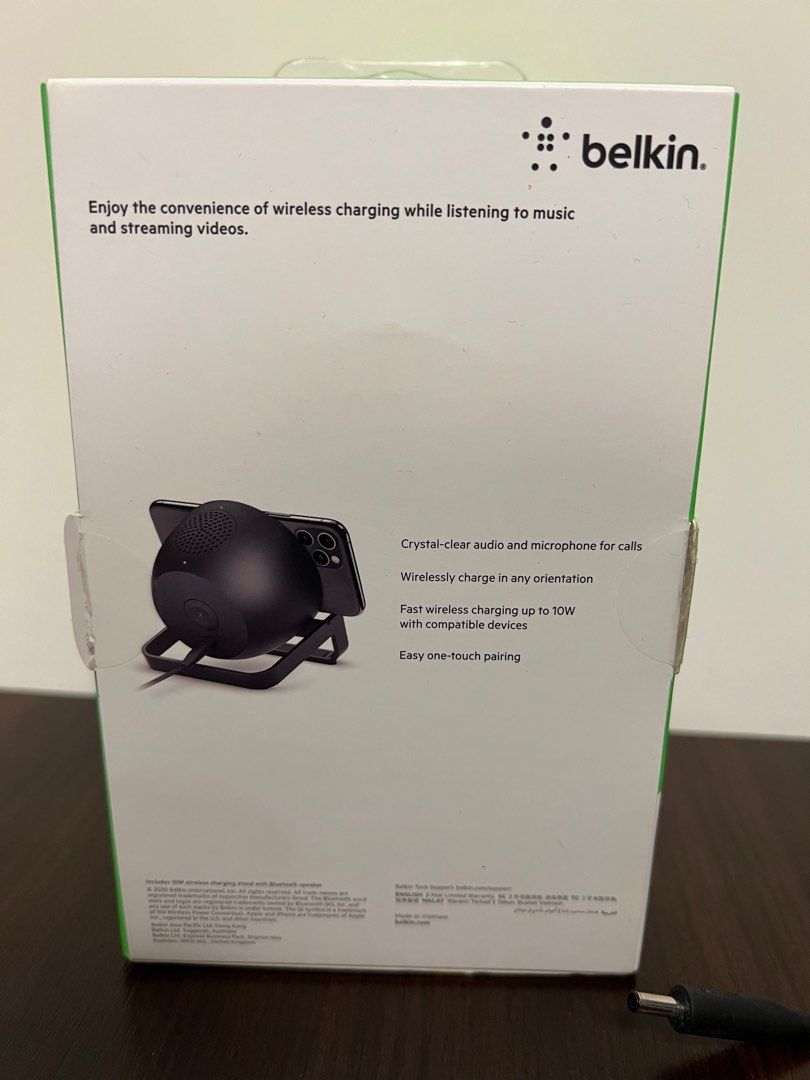 Belkin SoundForm Charge Bluetooth Speaker + 10W Wireless Charger 無線充電連
