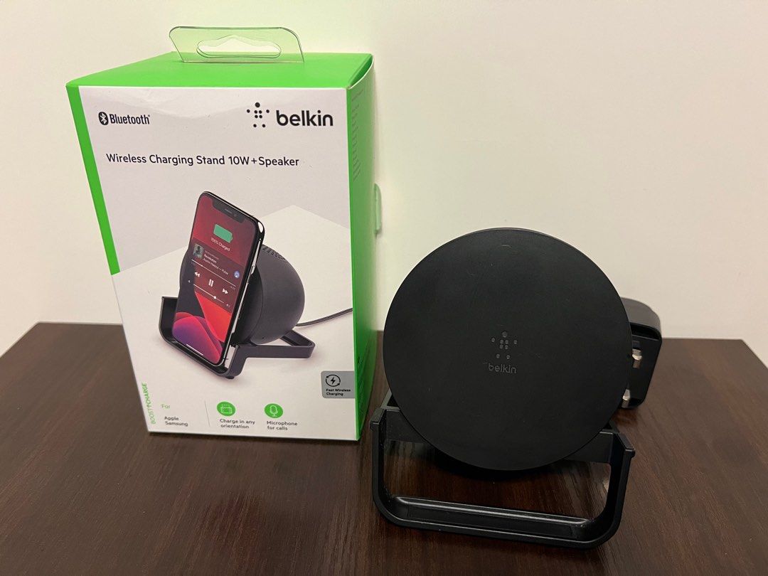 Belkin SoundForm Charge, Wireless Charger Speaker, Bluetooth