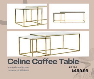 BIG DISCOUNT!!! CELINE COFFEE TABLE SET!!